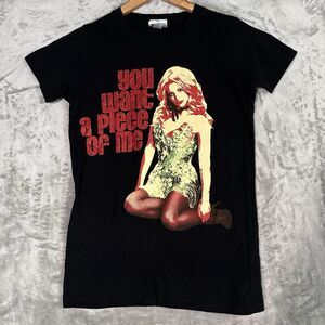Vtg 2009 Britney Spears Circus Tour Shirt Small You Want A Piece Of Me Glitter